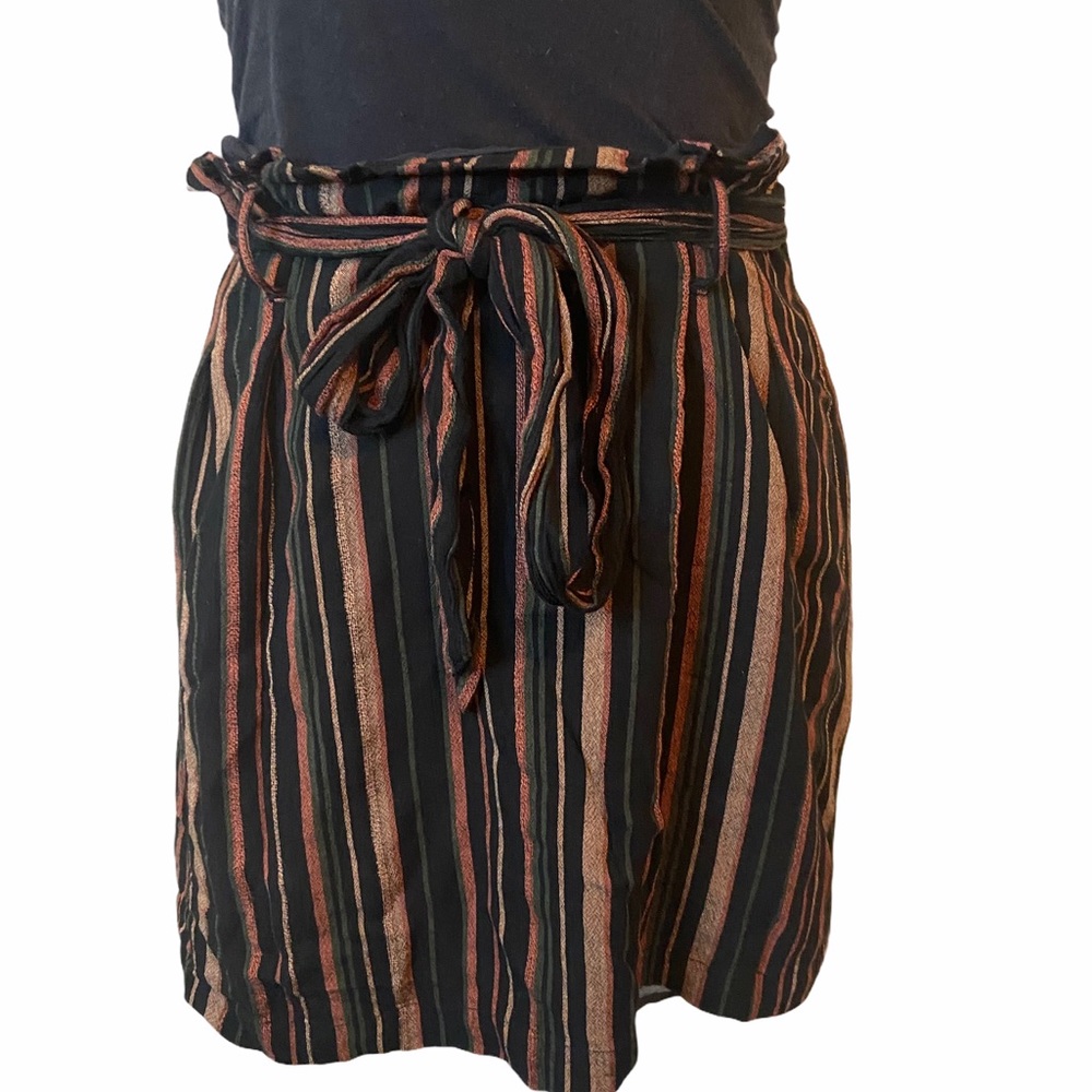 American Eagle Mini Striped Tie Skirt Size S